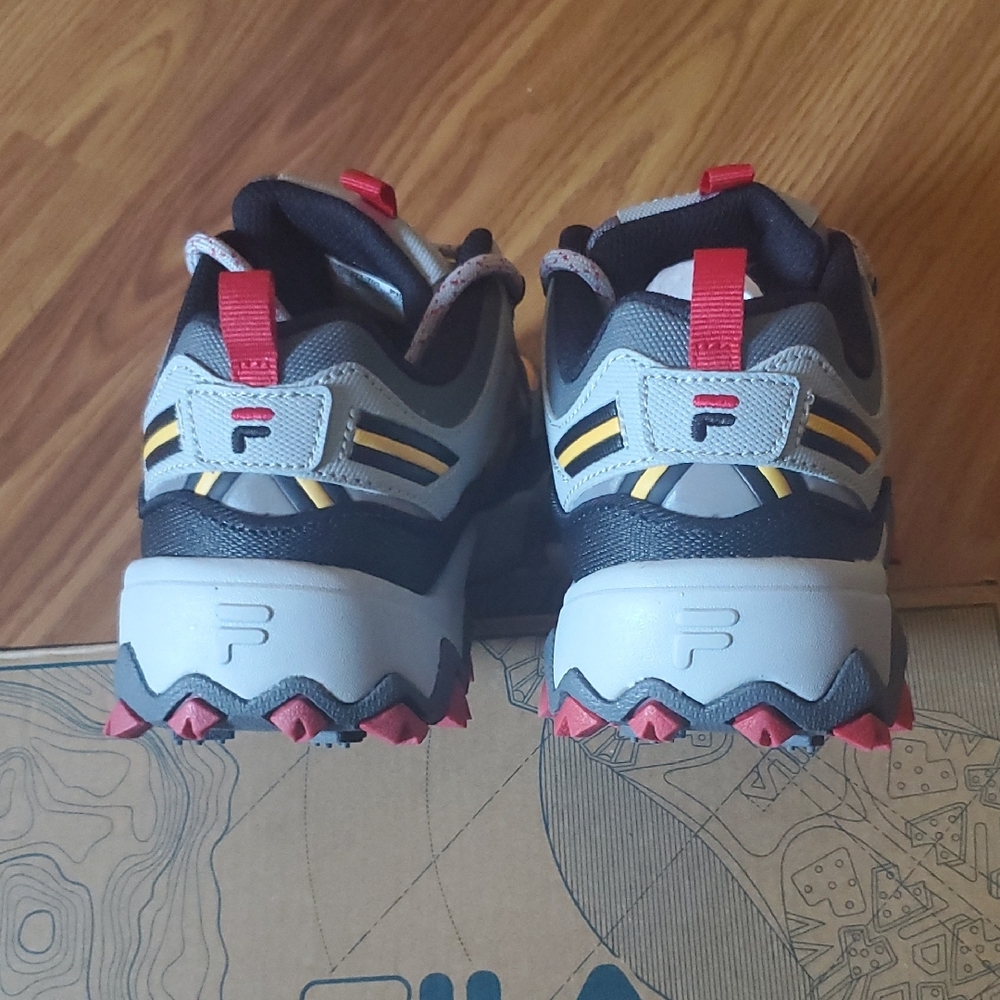 Fila Black and Yellow Athletic Shoes - Picture 4 of 5